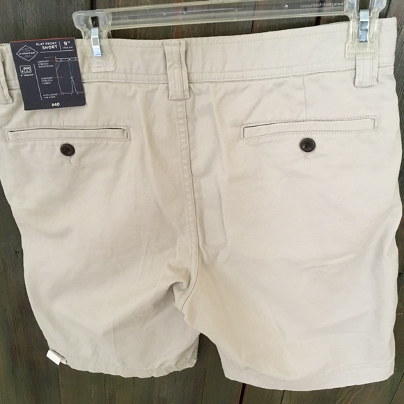 St. John's Bay Shorts New Jcp St Johns Bay Stone Color Classic Flat Front Mens Shorts 32
